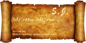 Sántha Józsa névjegykártya